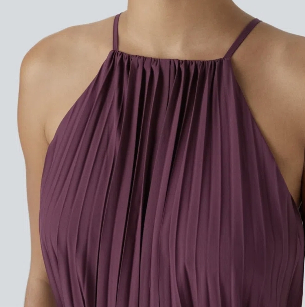 HALARA Breezeful Halter Tie Back Dress - Picture 16 of 16